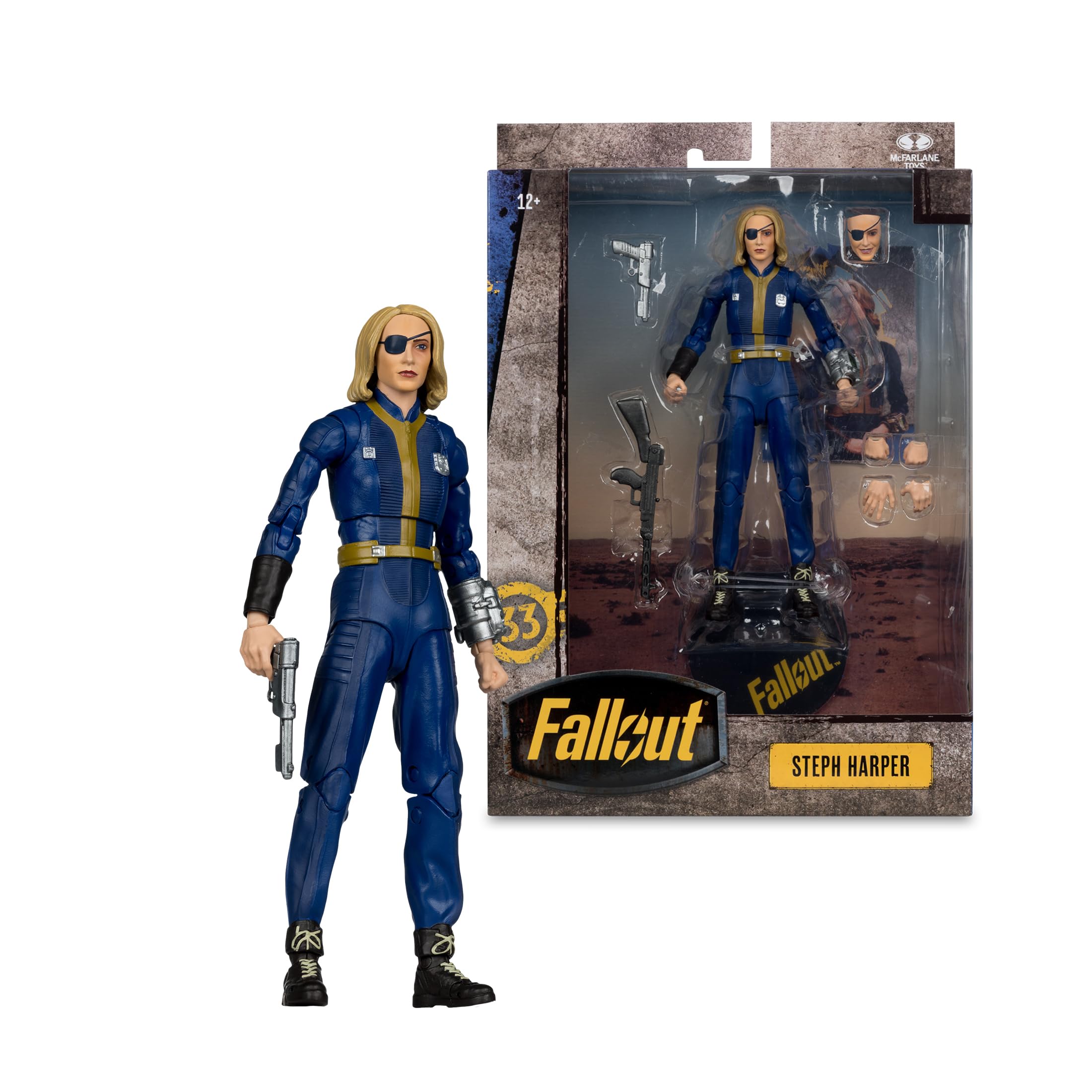 McFarlane Toys Fallout Steph Harper 7in base for stable vault display