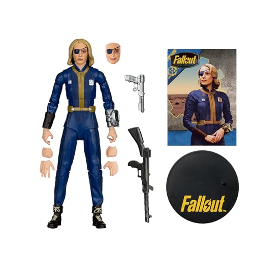 McFarlane Toys Fallout Steph Harper 7in figure side angle reveals sculpt detail