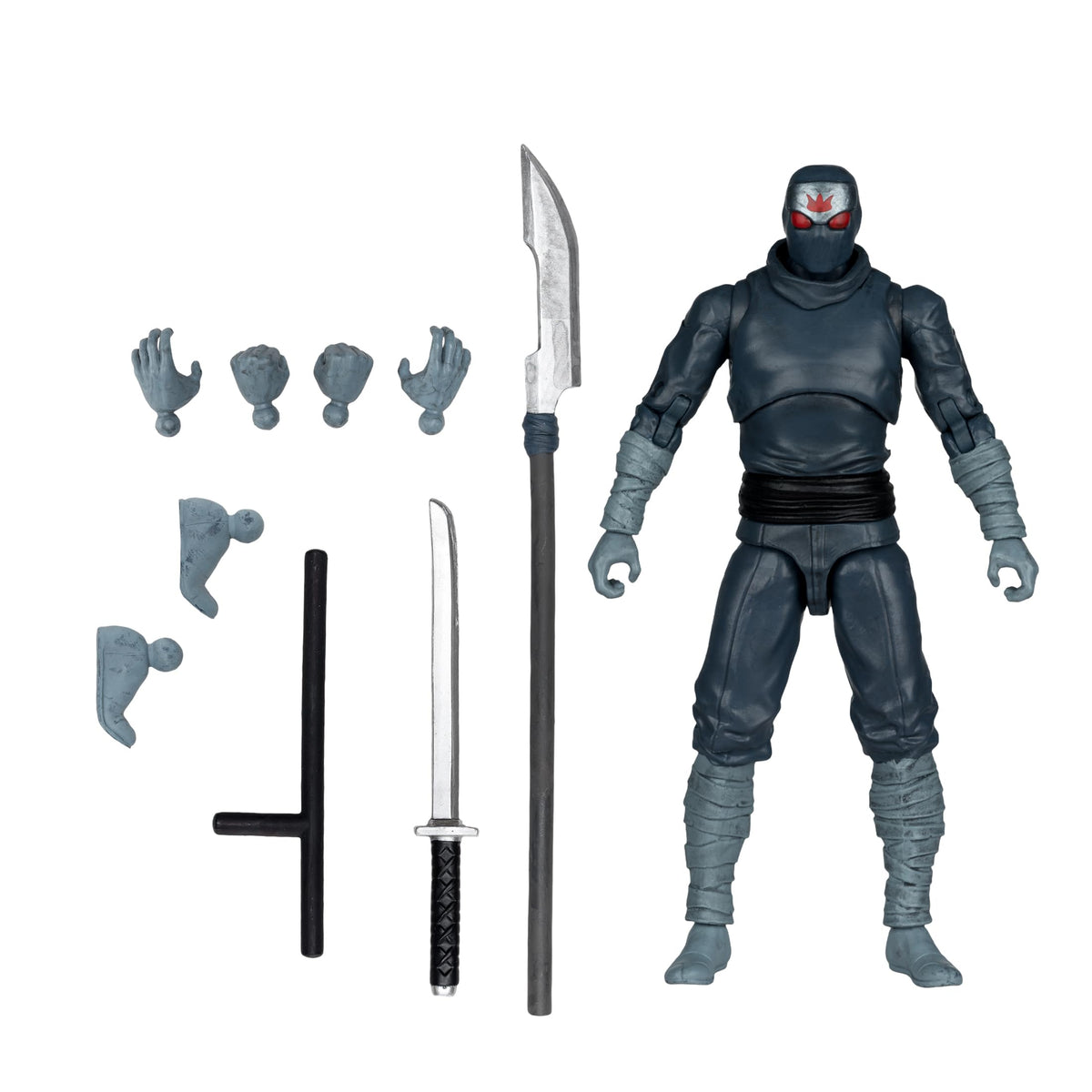 McFarlane Toys Foot Soldier 5in front view with poseable joints for dynamic posing.