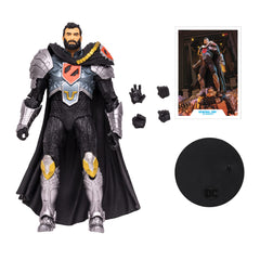 McFarlane Toys General Zod art card back presents character biography.