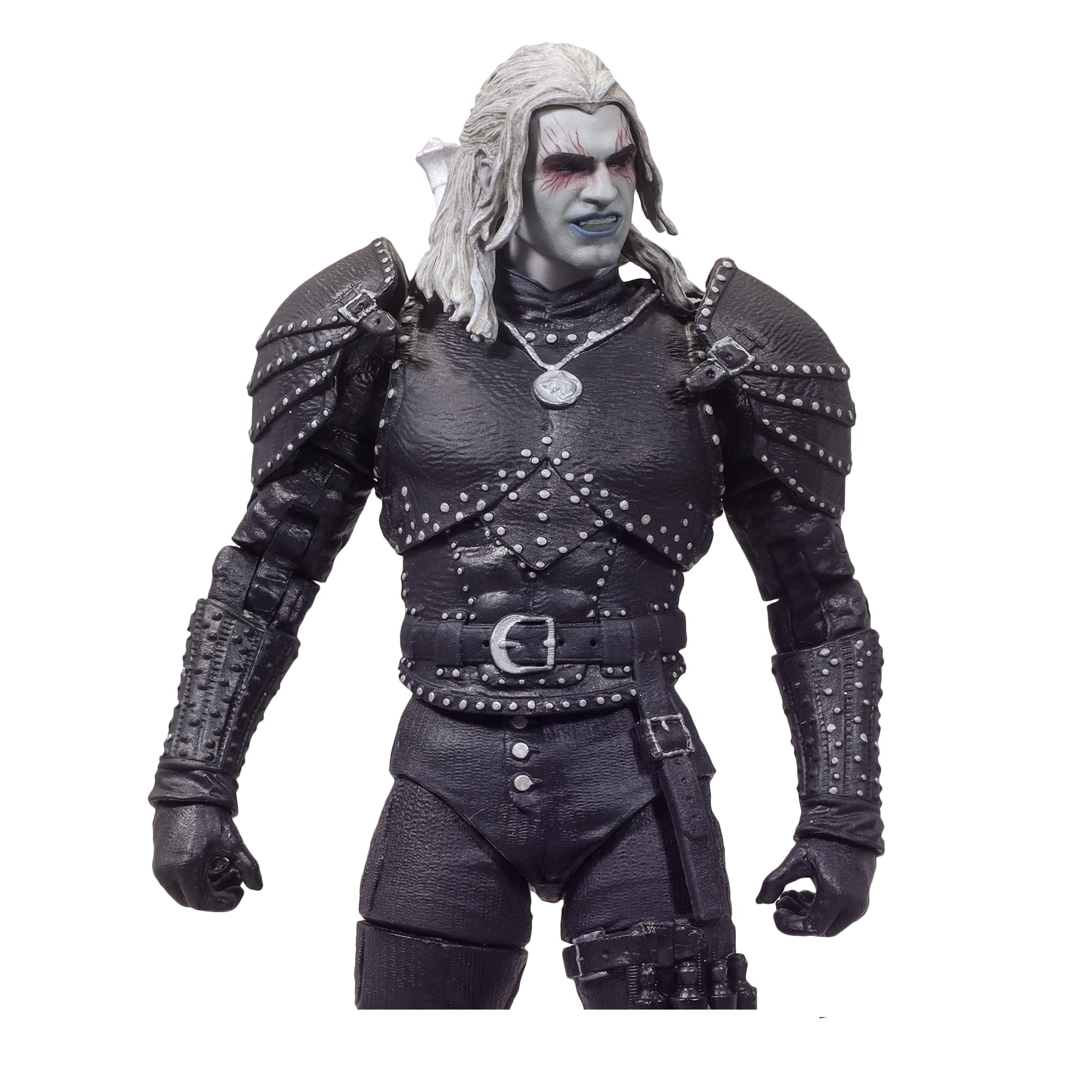 Geralt Season 2 armor detail on McFarlane Toys figure with authentic textures