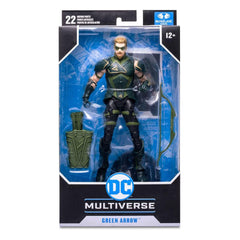 Detailed sculpt on Green Arrow's face for premium display quality.