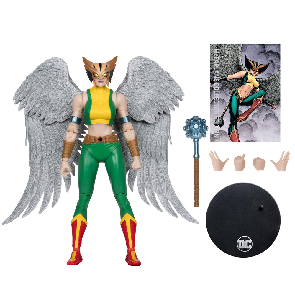 McFarlane Toys Hawkgirl 22-point articulation enables versatile figure posing