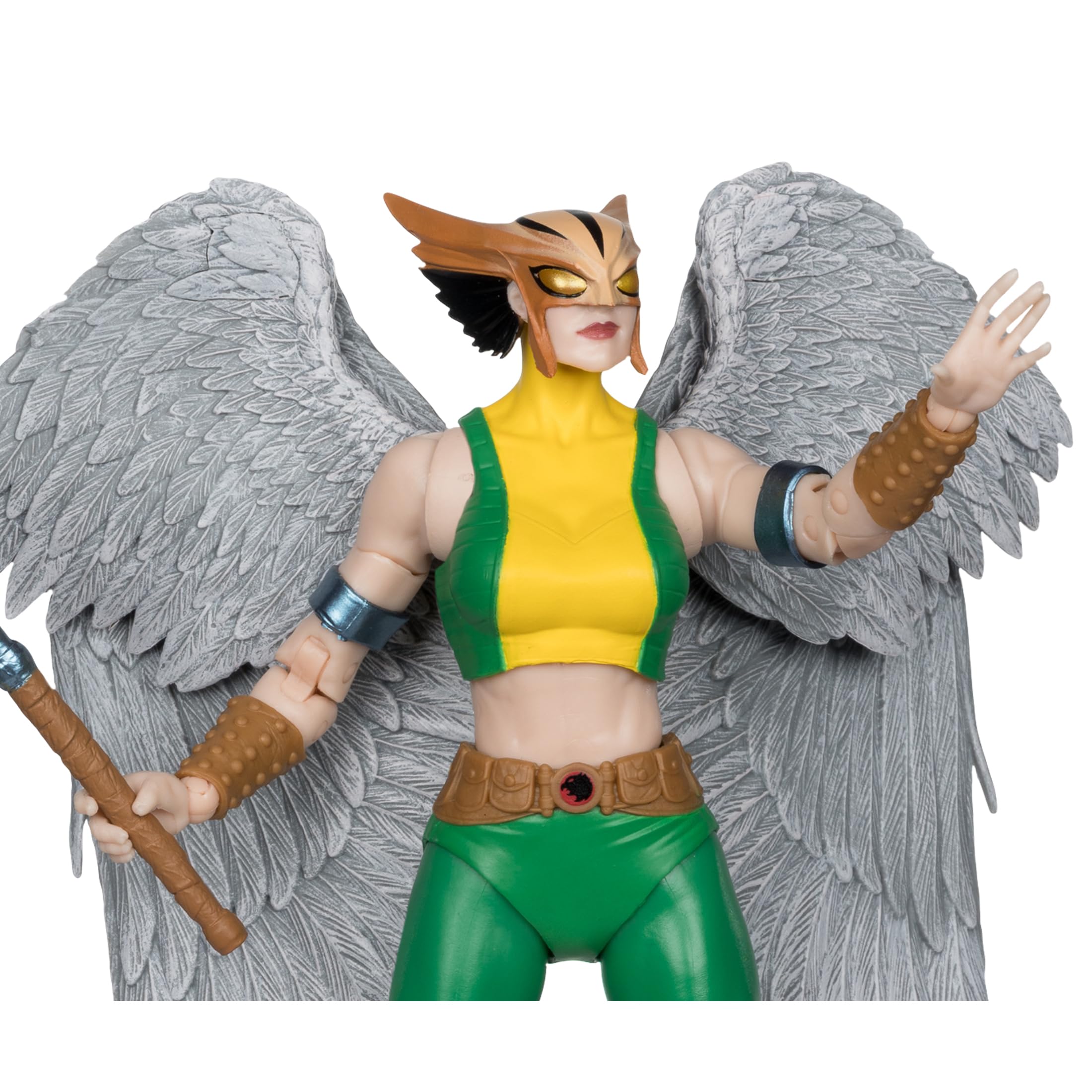 McFarlane Toys Hawkgirl display base provides stable, premium presentation