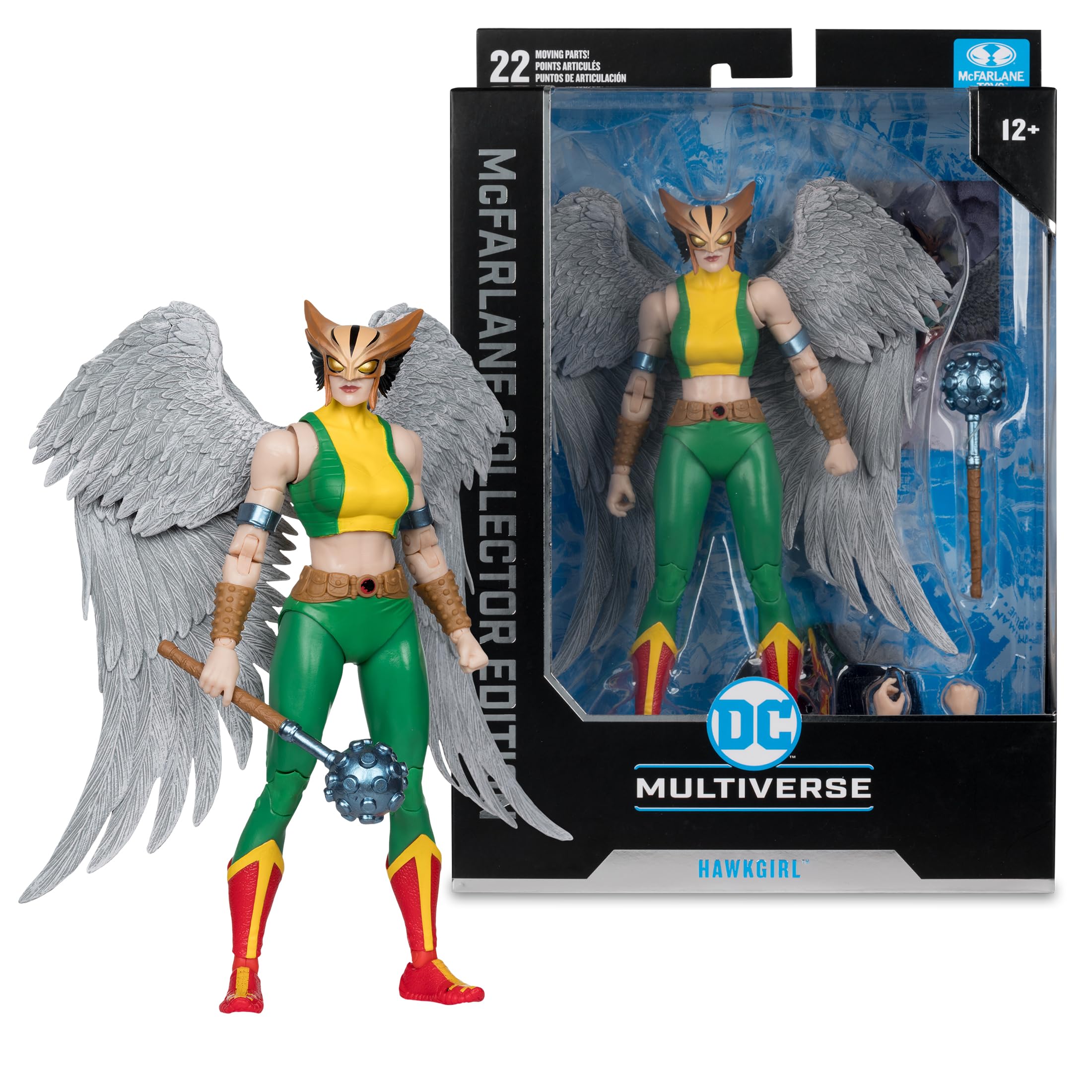 McFarlane Toys Hawkgirl Justice League era figure captures iconic design