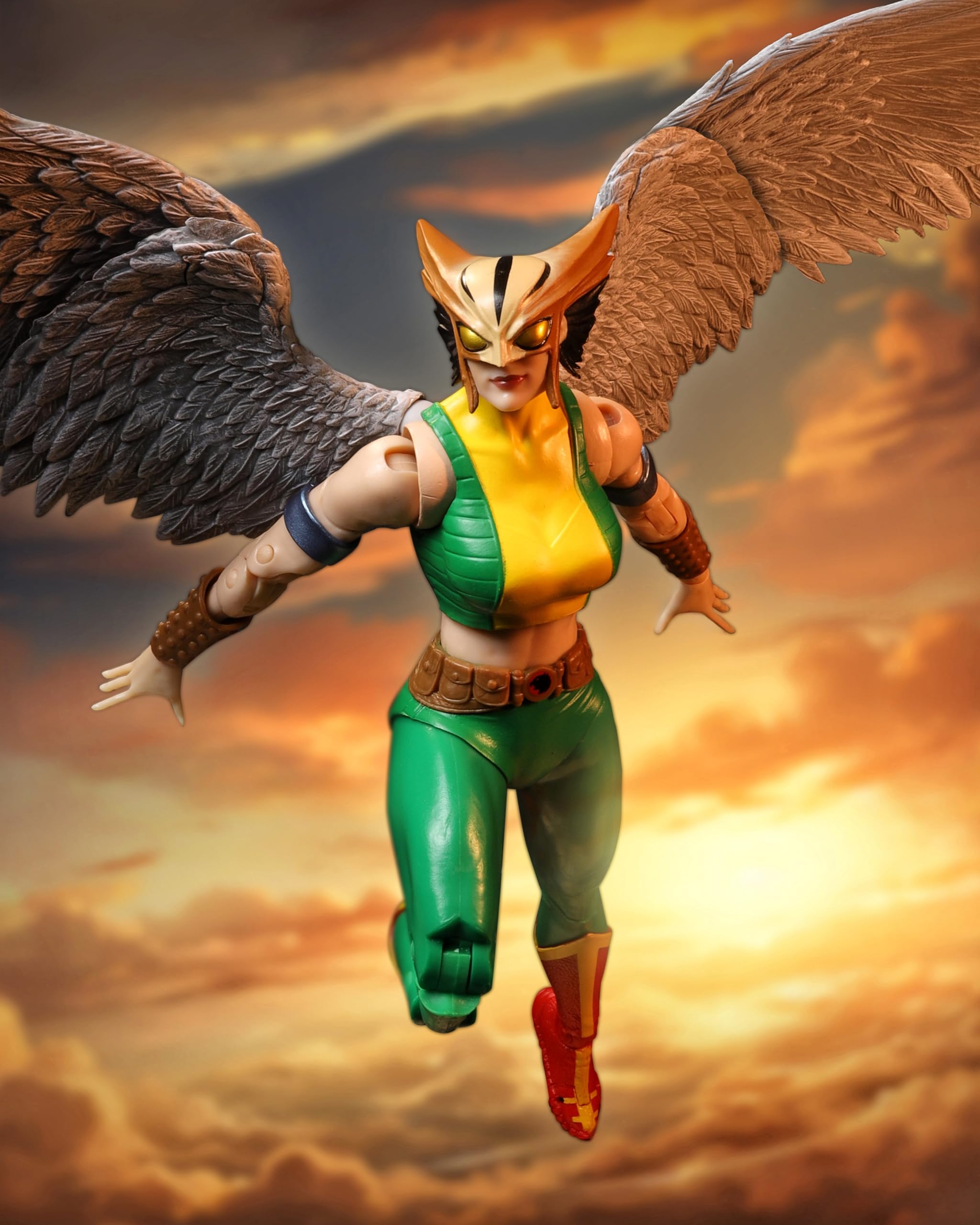 McFarlane Toys Hawkgirl mace accessory enhances action-ready poses and display