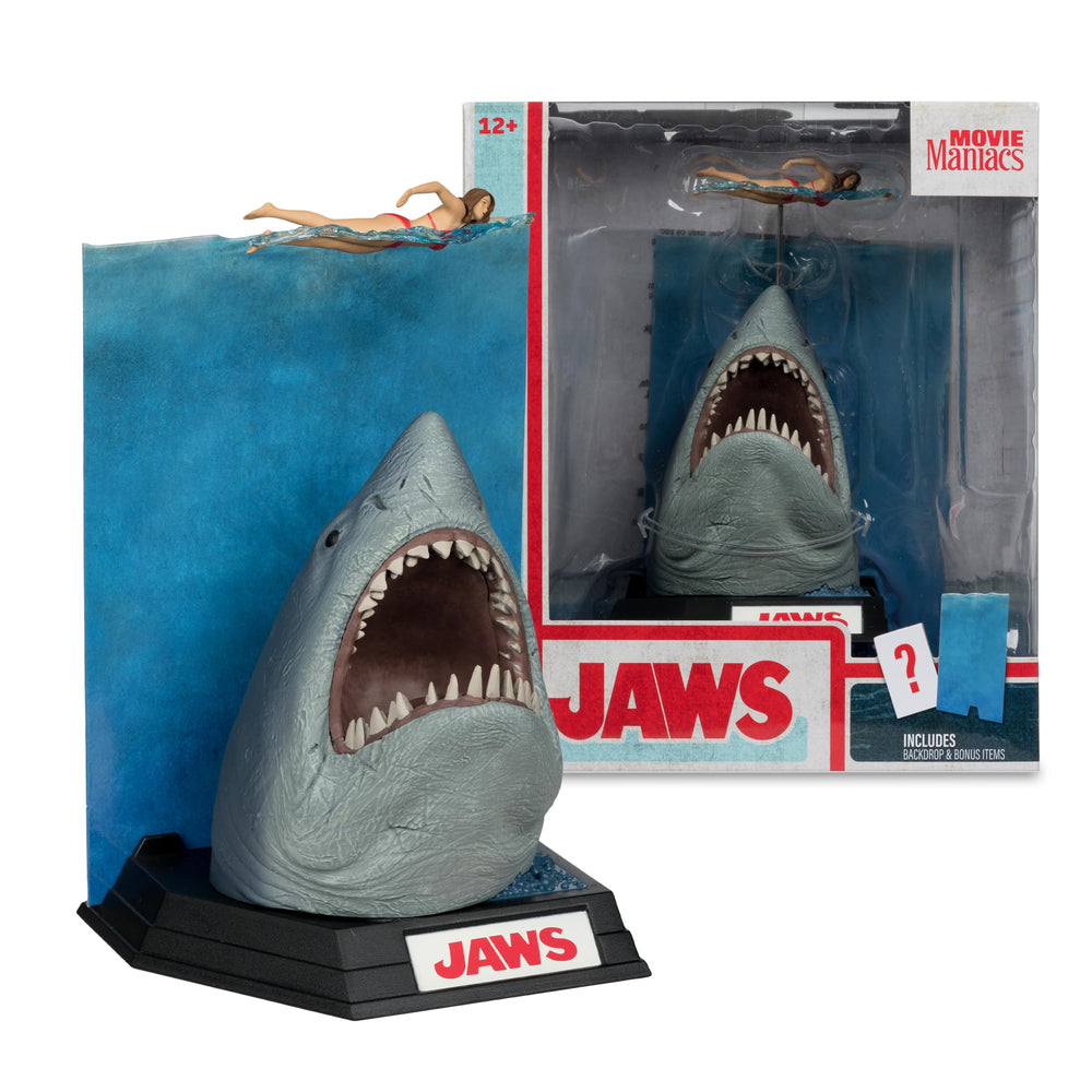 McFarlane Toys Jaws 50th Anniversary 6in figure art card included, collectible