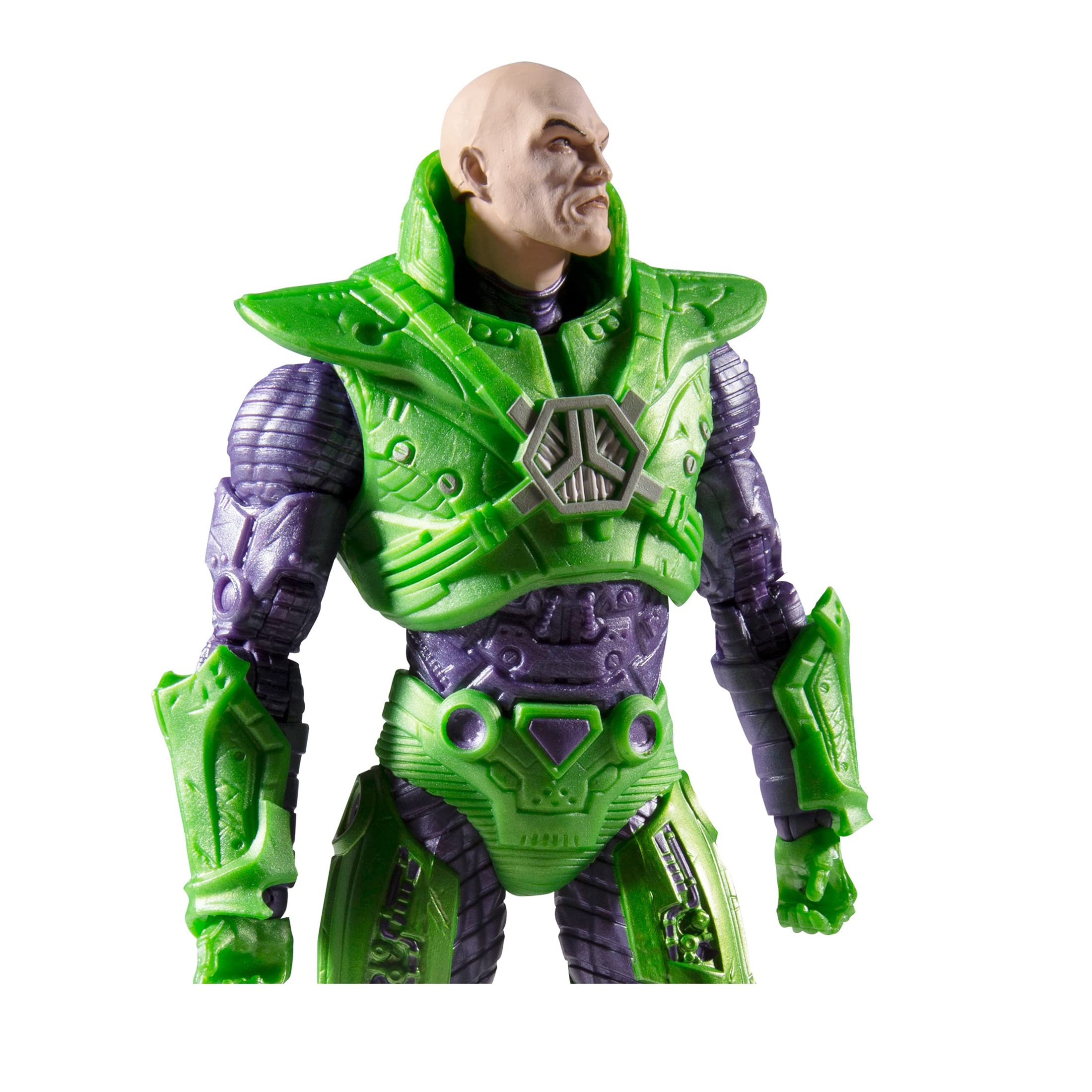 Lex Luthor figure showing 22-point articulation for dynamic poses