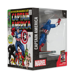 McFarlane Toys Marvel display diorama complements shelves.