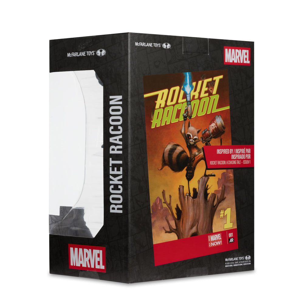 McFarlane Toys Marvel Rocket Raccoon 1:6 display-ready figure.