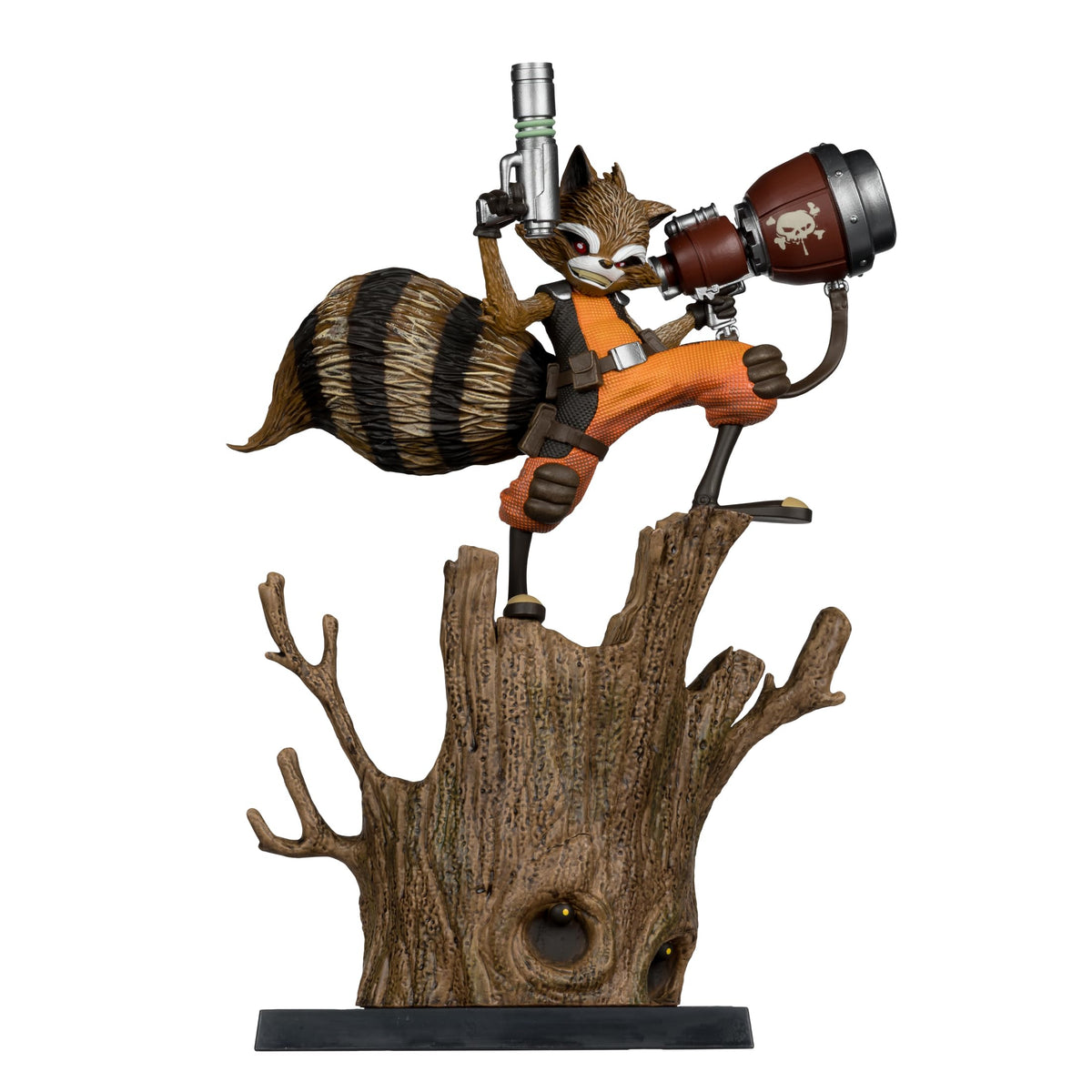 McFarlane Toys Marvel Rocket Raccoon 1:6 scene base for dramatic display.