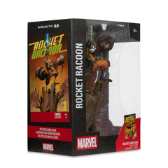 McFarlane Toys Marvel Rocket Raccoon 1:6 sculpt texture close-up.