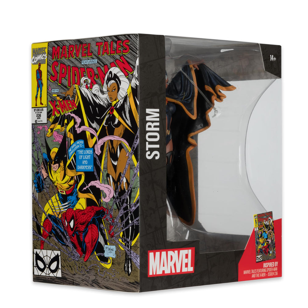 McFarlane Toys Marvel Storm environmental base adds display depth.