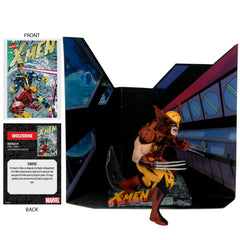 McFarlane Toys Wolverine 1:10 environmental backdrop enhances display storytelling