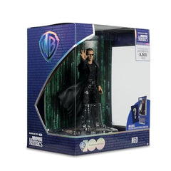 Dynamic pose shot highlights iconic Matrix moment