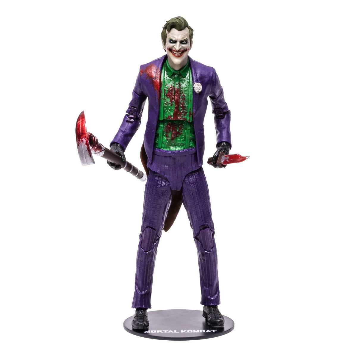 McFarlane Toys Mortal Kombat Joker Bloody front view for display and pose options