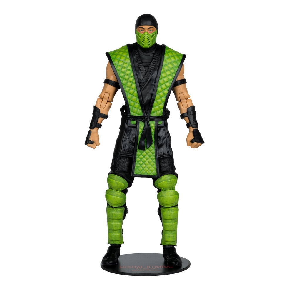 McFarlane Toys Mortal Kombat Klassic Reptile 7in close-up reveals sculpted scales and textures