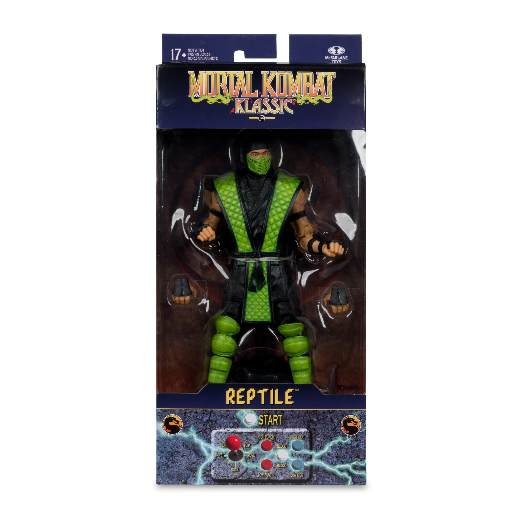 McFarlane Toys Mortal Kombat Klassic Reptile 7in part of MK collection