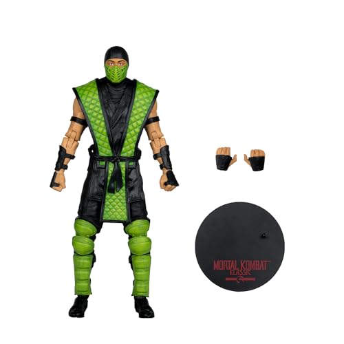 McFarlane Toys Mortal Kombat Klassic Reptile 7in ultra articulation enables expressive combat poses