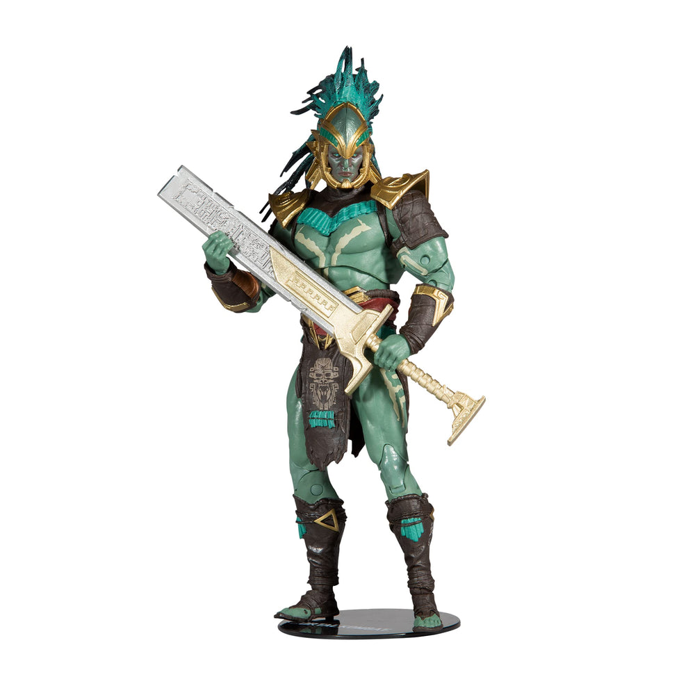 McFarlane Toys Kotal Kahn figure front view for display and poseability