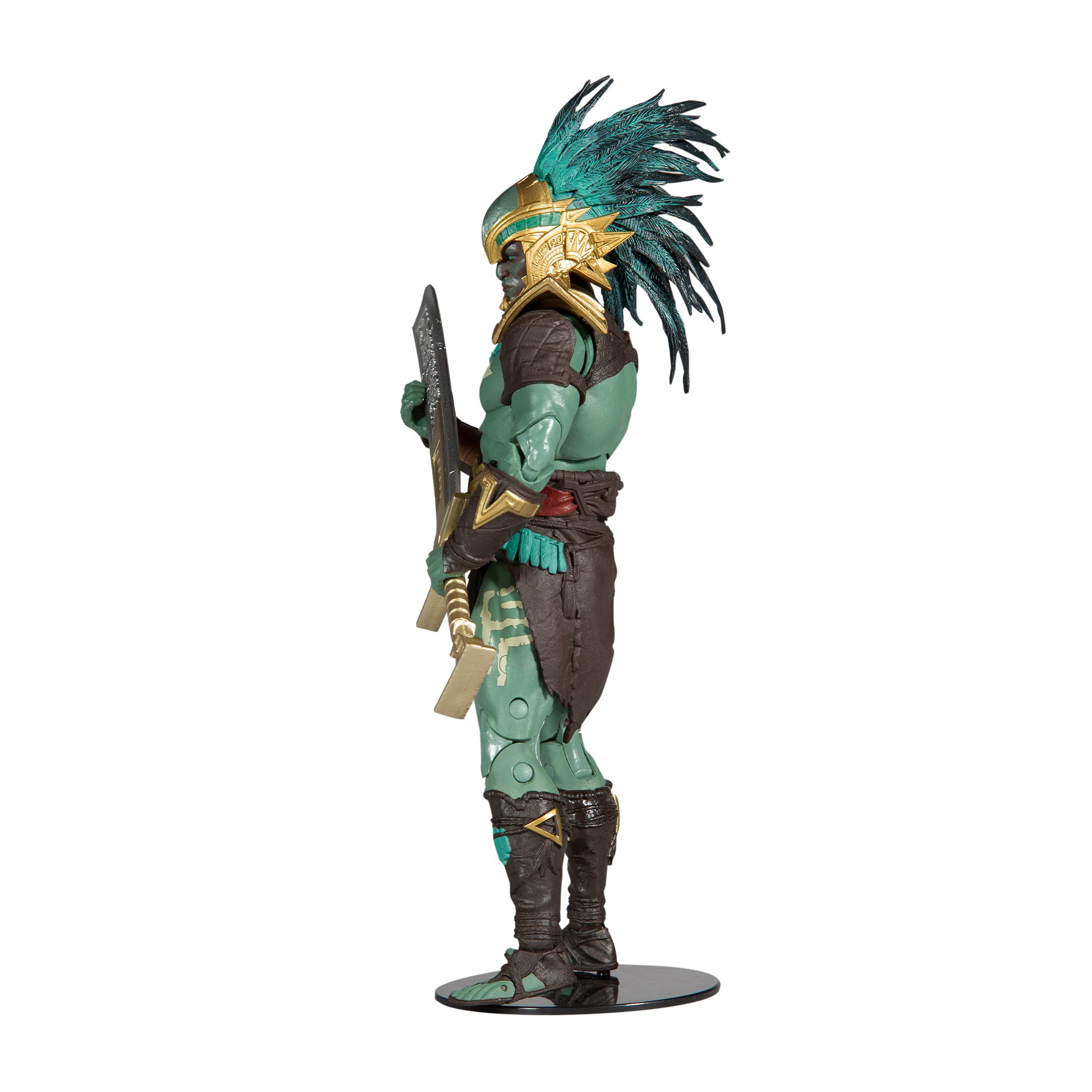 McFarlane Toys Kotal Kahn figure side profile for shelf display