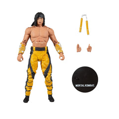 McFarlane Toys Liu Kang base included to stabilize display.