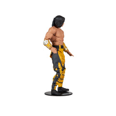 McFarlane Toys Liu Kang figure wearing Fighting Abbot skin for MK11 authenticity.