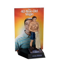 McFarlane Toys Movie Maniac Andy Stitzer 6in figure side view for shelf display.
