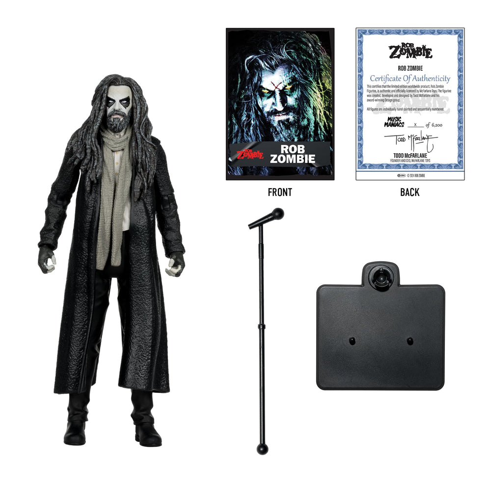 McFarlane Toys Music Maniacs Metal Rob Zombie mic stand accessory for dynamic setups