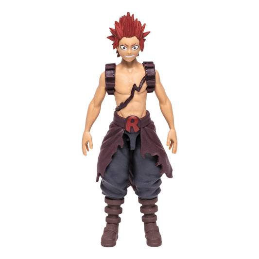 McFarlane Toys Eijiro Kirishima in hero outfit, display-ready figure for My Hero Academia fans.