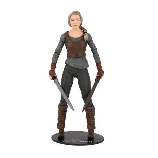 McFarlane Toys Netflix Witcher Ciri Season 2 front view, detailed display piece for collectors