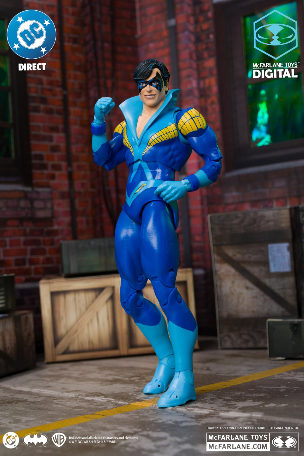 DC Direct Nightwing figure designed for rich display in collections