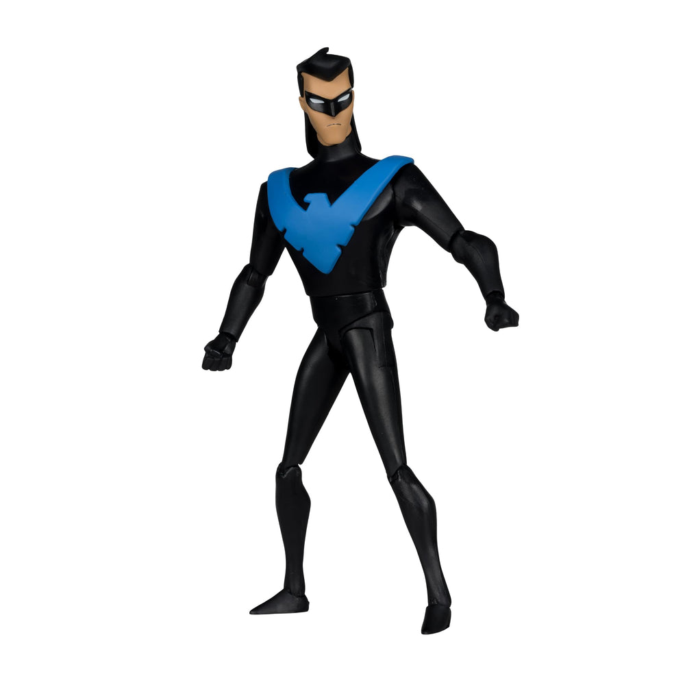 McFarlane Toys Nightwing animation cel recreates classic series moments for display.