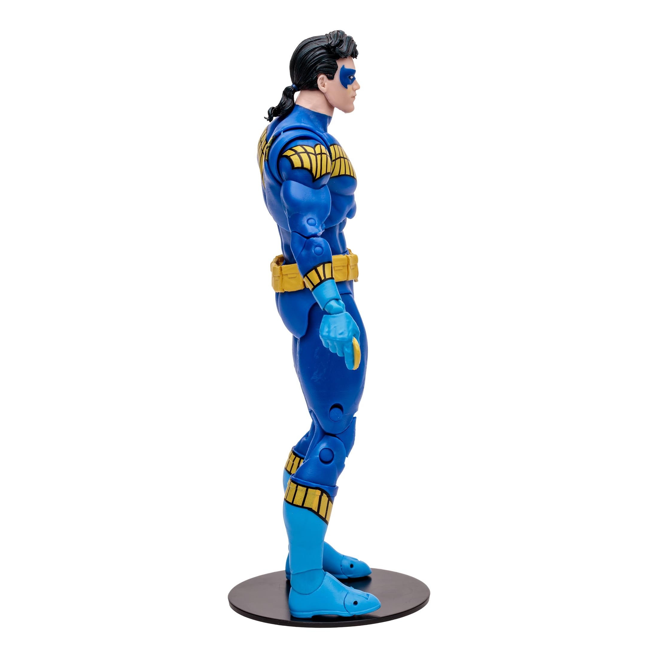 Nightwing biography on back adds context to the figure.