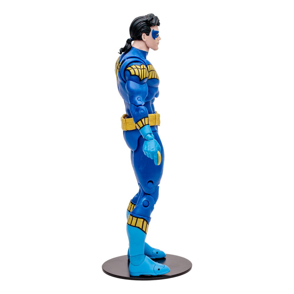 Nightwing biography on back adds context to the figure.