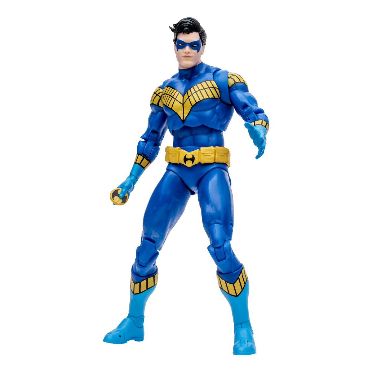 McFarlane Toys Nightwing Knightfall 7in figure in dynamic pose for display collection.