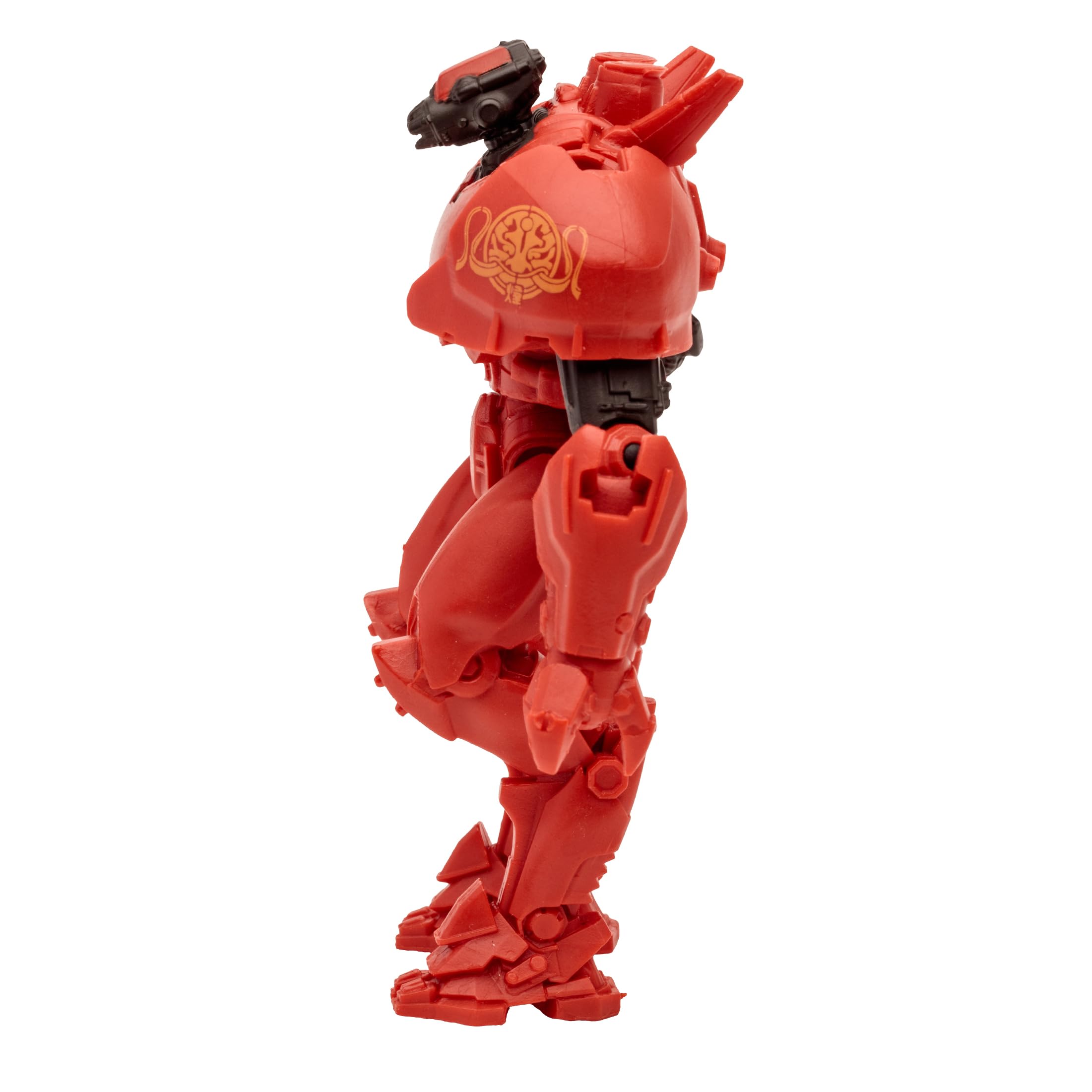 Blister-pack packaging protects the figure during transit.