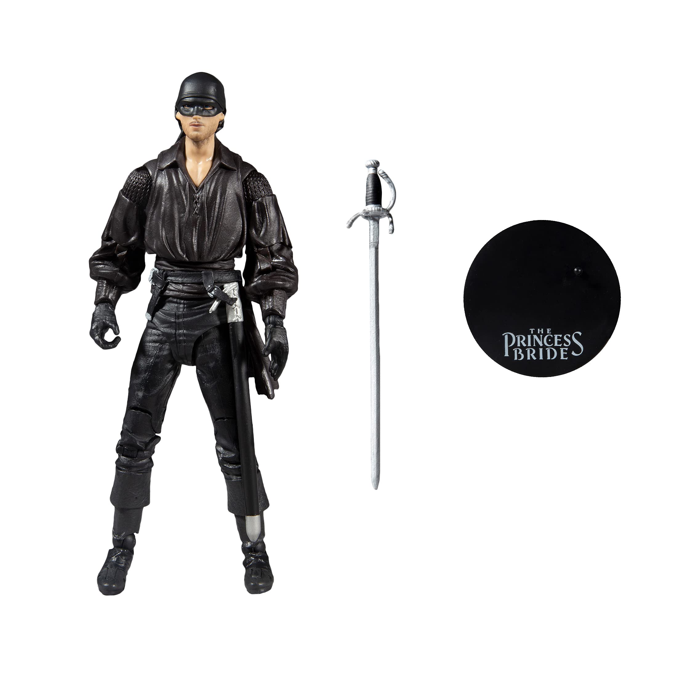 Accessories pack includes sword and display stand for enhanced display.