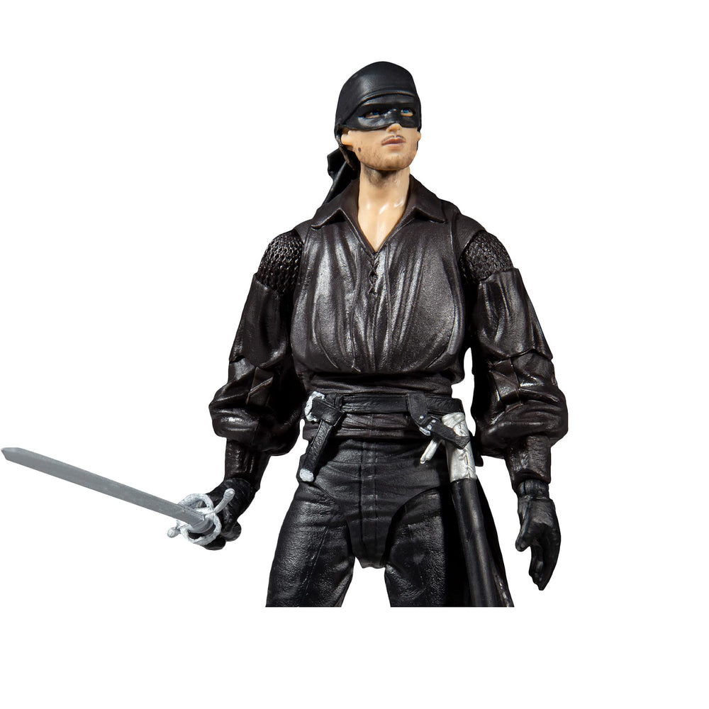 Westley with sword posed for action figure display and posing options.