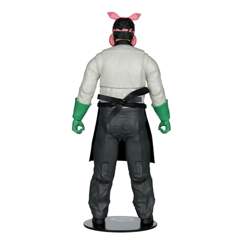 McFarlane Toys Professor Pyg includes power drill and cleaver for dramatic scenes.