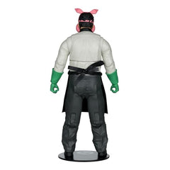 McFarlane Toys Professor Pyg includes power drill and cleaver for dramatic scenes.