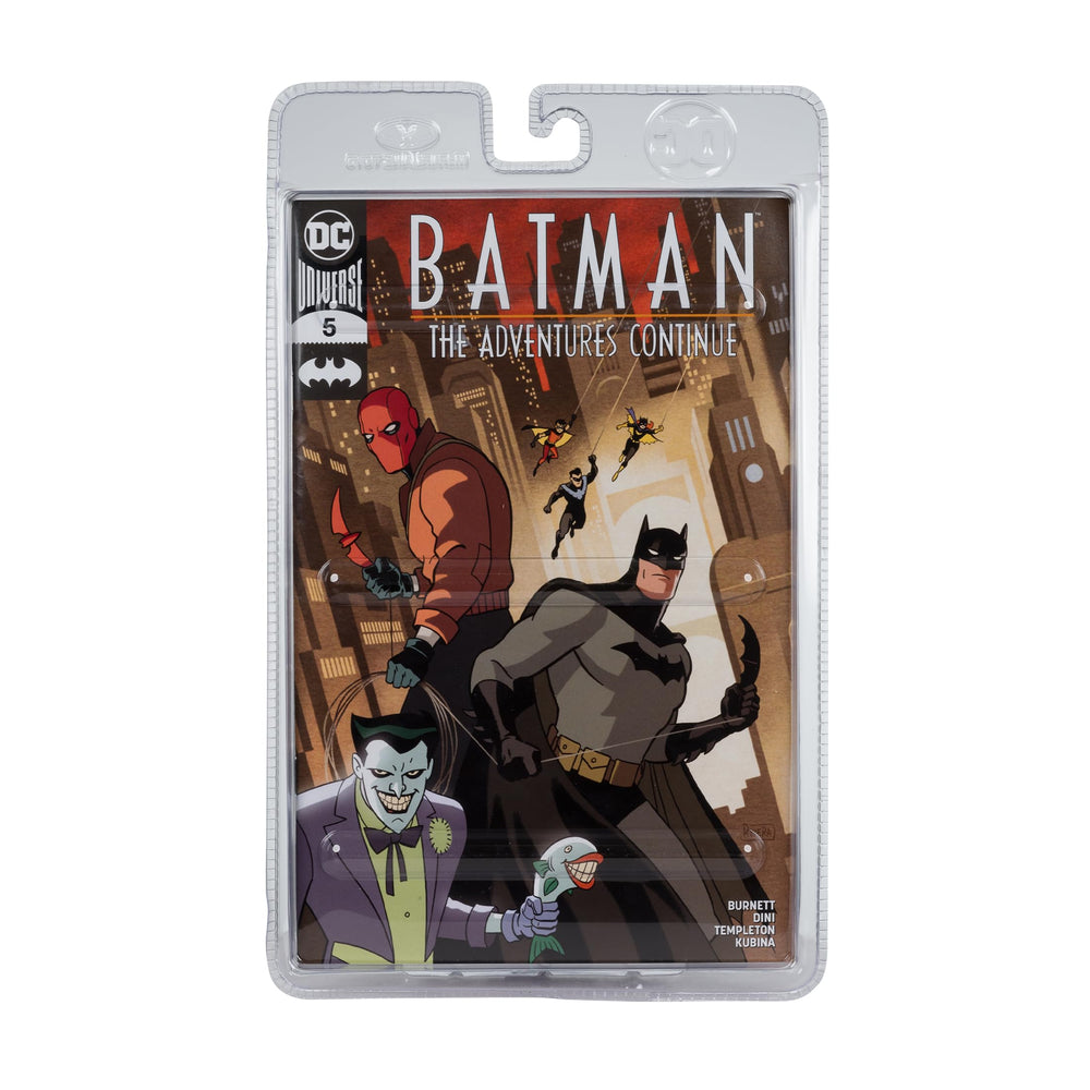 McFarlane Toys Red Hood comic book included for reading.