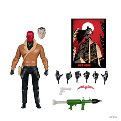McFarlane Toys Red Hood head portrait swap for custom display.
