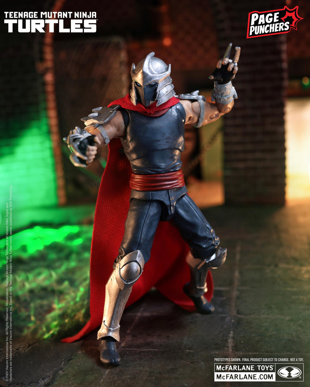 McFarlane Toys Shredder alternate hands expand posing options.