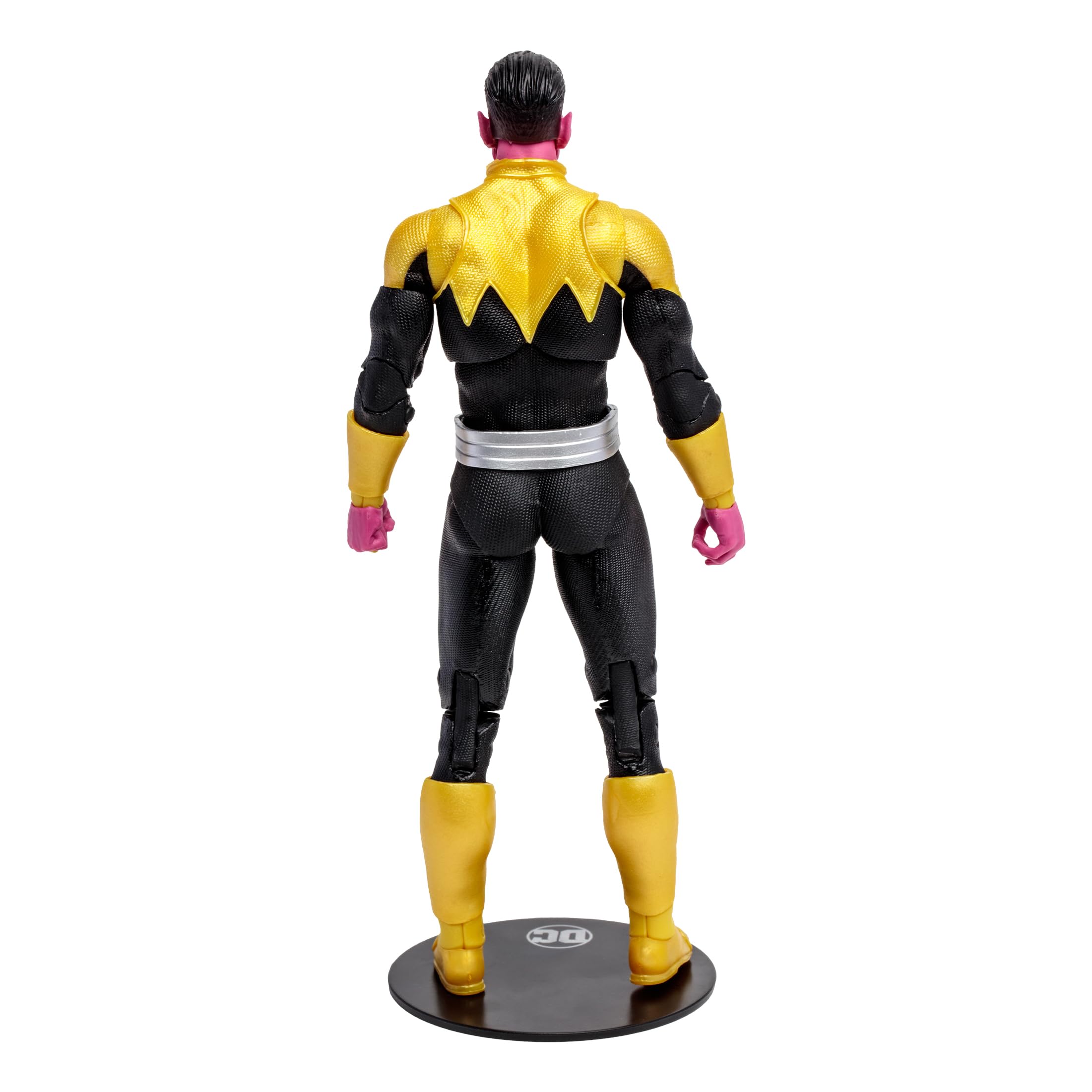 McFarlane Toys Sinestro 7in platinum style variant offers rare collector appeal
