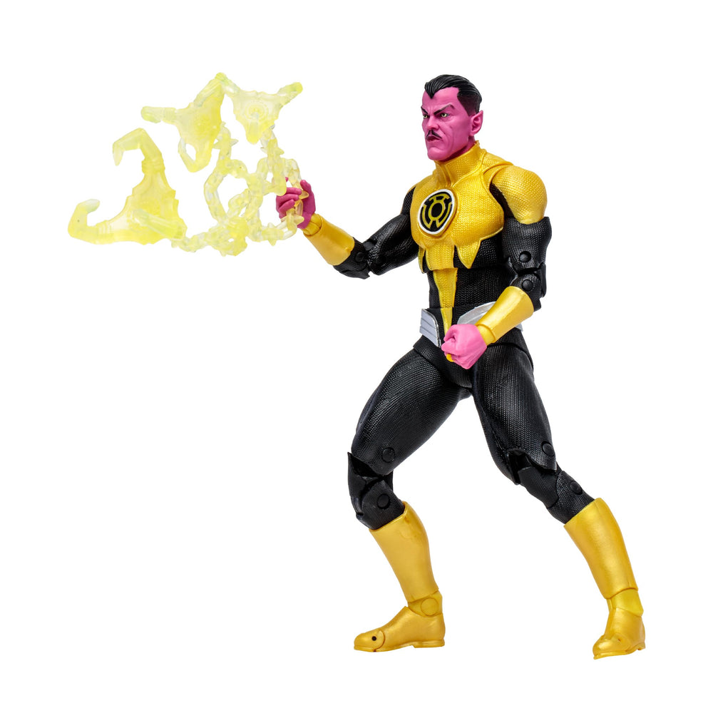 McFarlane Toys Sinestro 7in with power battery accessory enhances storytelling on the shelf