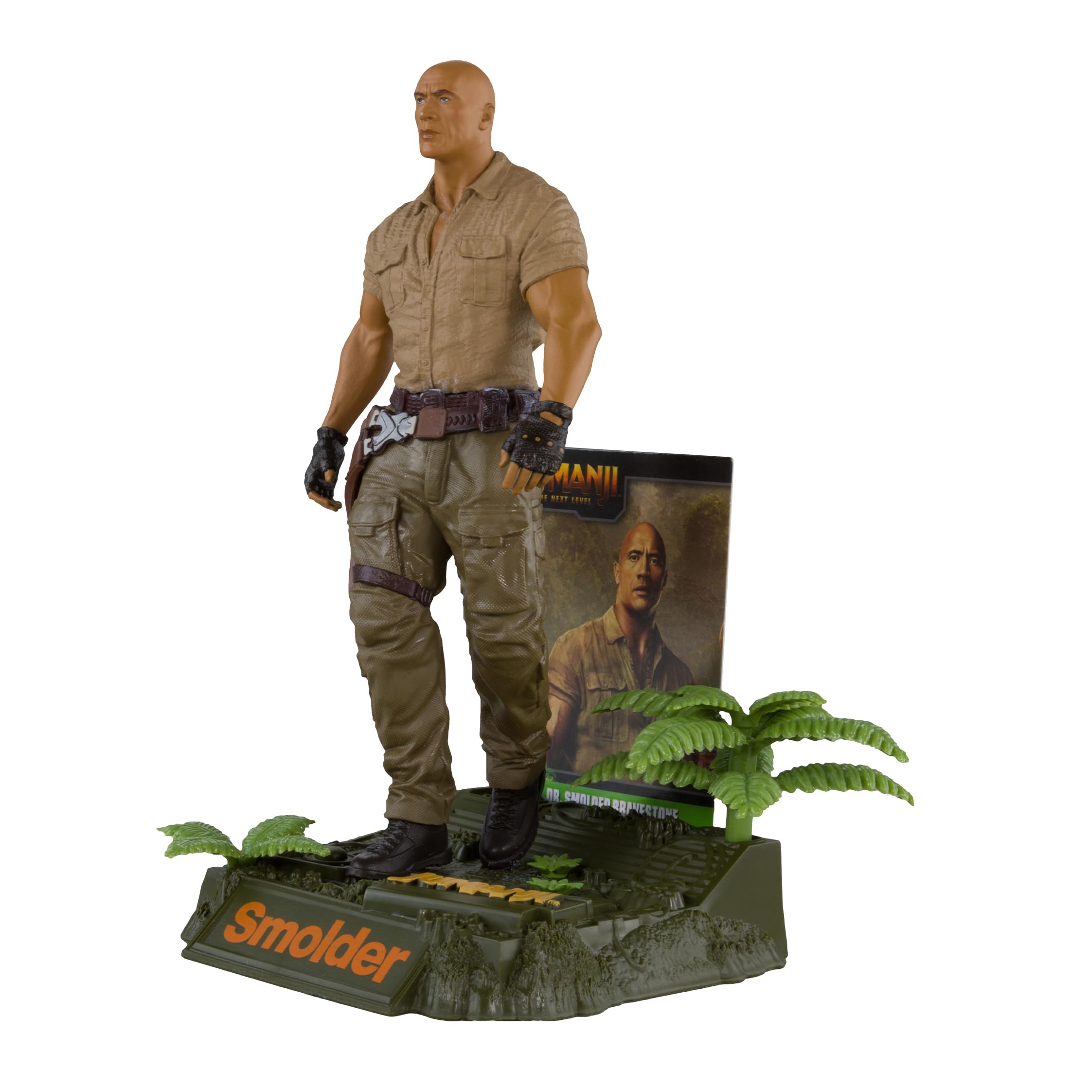 McFarlane Toys Smolder Jumanji 6in figure back view showing texture and cape