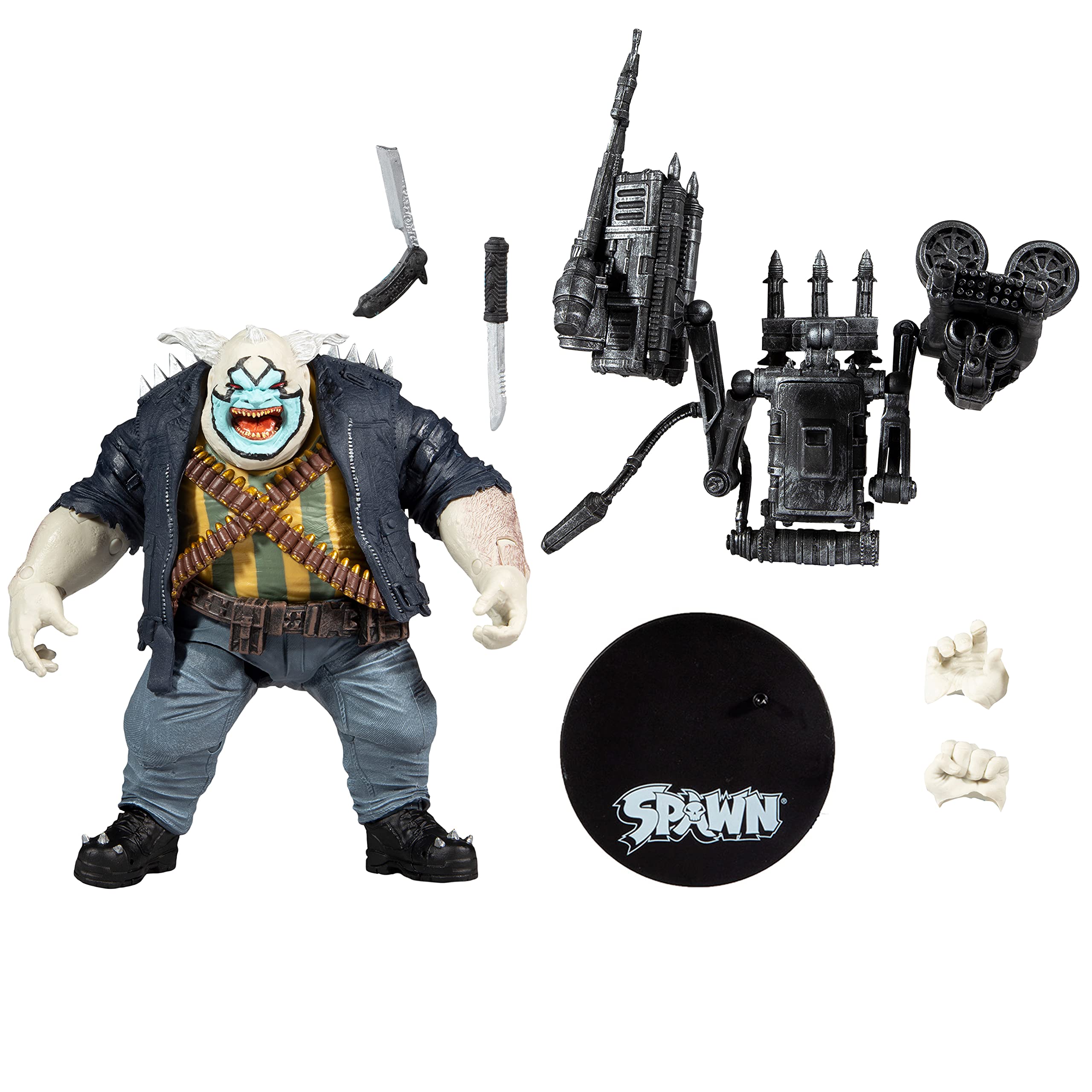 McFarlane Toys Spawn The Clown Deluxe articulation detail enables dynamic posing