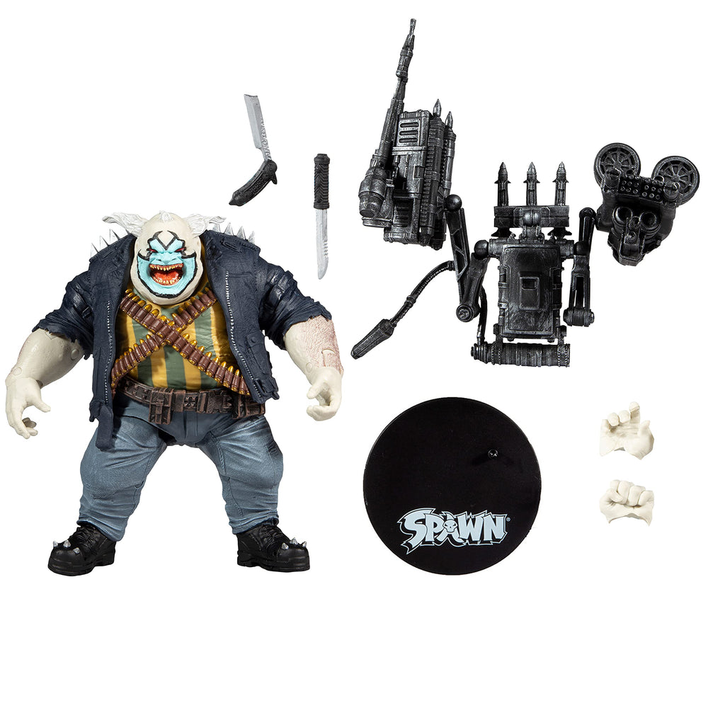 McFarlane Toys Spawn The Clown Deluxe articulation detail enables dynamic posing
