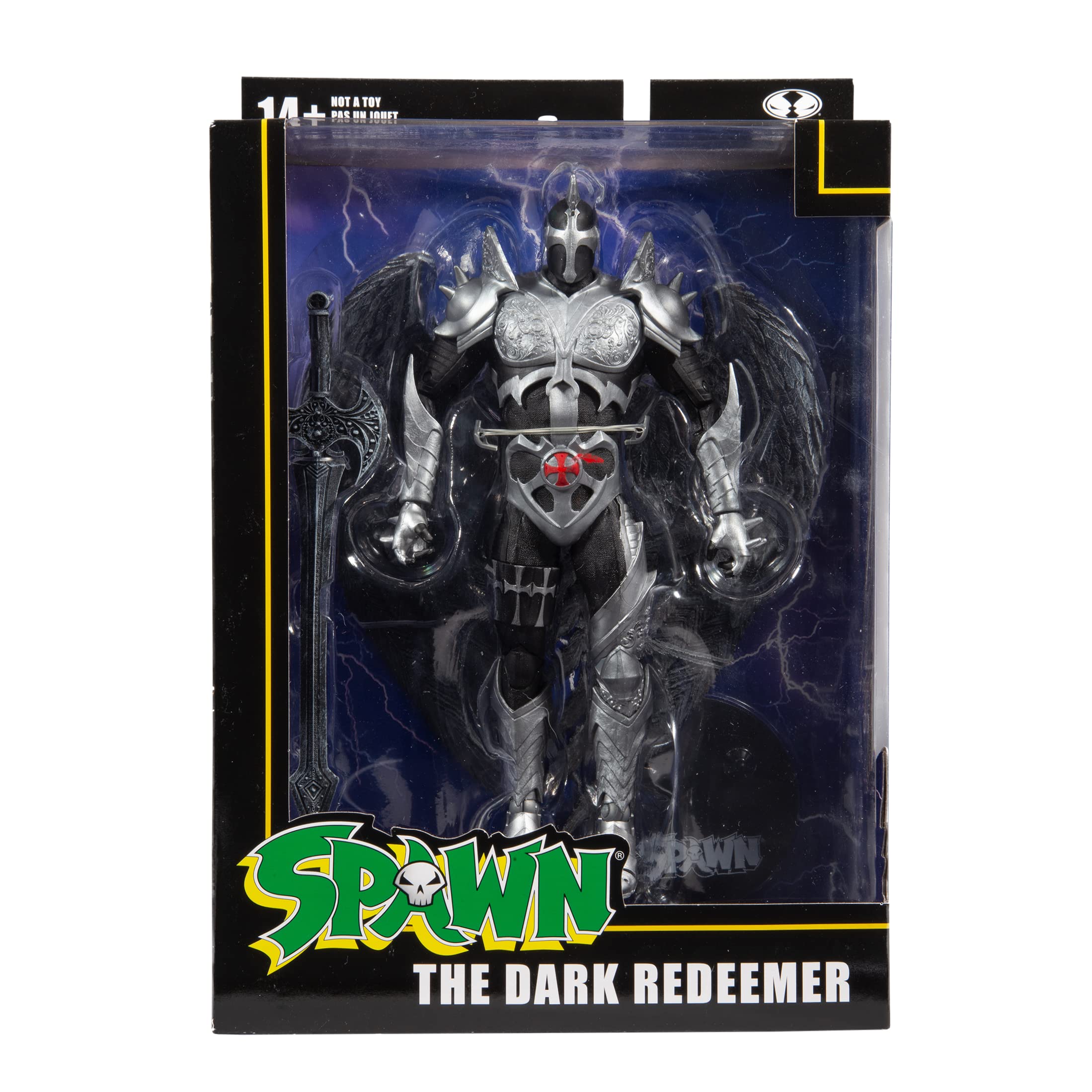 McFarlane Toys Spawn The Dark Redeemer detailed sculpt texture close up